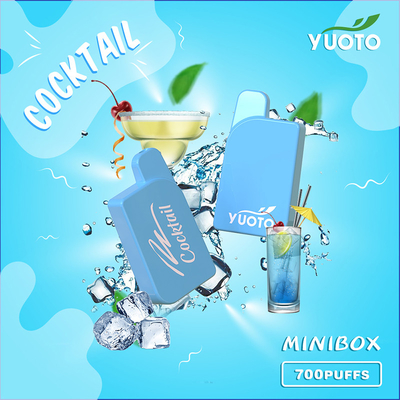 TPD YUOTO Minibox Guava Ice يمكن التخلص منها Vape 700 Puffs 15 Flavor 22g 450mAh
