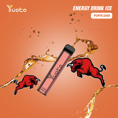 Yuoto XXL Smoke Vape Pen، 5٪ Nicotine 2500 Puff المتاح فيب