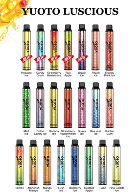 رخيصة الثمن Yuoto Luscious 3000 نفخة بالجملة يمكن التخلص منها قلم Vape مملوء مسبقًا 8 مللي El Liquid 1350mAh بطارية