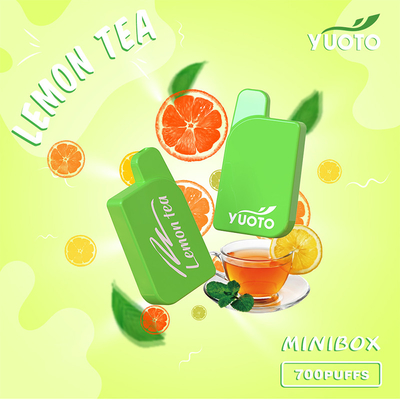 TPD YUOTO Minibox Guava Ice يمكن التخلص منها Vape 700 Puffs 15 Flavor 22g 450mAh