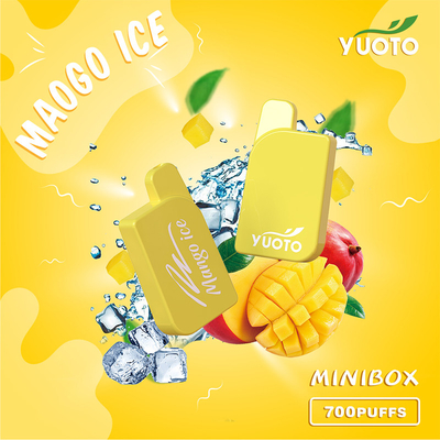 TPD YUOTO Minibox Guava Ice يمكن التخلص منها Vape 700 Puffs 15 Flavor 22g 450mAh
