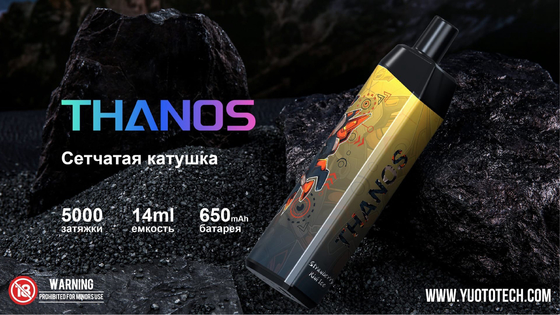 Yuoto Thanos 5000 Puffs 14ml Pre-Fill E-Juice Vaporizer 650 mAh Battery Capapcity