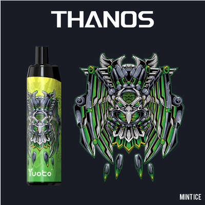 Yuoto Thanos 5000puff القابل للتصرف VAPE السجائر الإلكترونية VAPE القلم شبكة لفائف قابلة لإعادة الشحن 650mAh 14 مللي نيكوتين 5٪ / 2٪