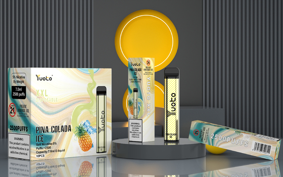 النكهات الأصلية Yuoto XXL 2500 Puff ، سيجارة إلكترونية يمكن التخلص منها 2٪ مصنع نيكوتين بالجملة