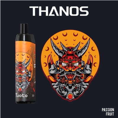 الأصلي Yuoto Thanos 5000puff المتاح VAPE السجائر الإلكترونية VAPE القلم شبكة لفائف قابلة للشحن 650mAh 14 مللي نيكوتين 5٪ / 2٪