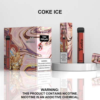 يوتو XXL 2500 نفث ، vape 7ml السائل حجم الشعار طباعة نكهات مختلفة