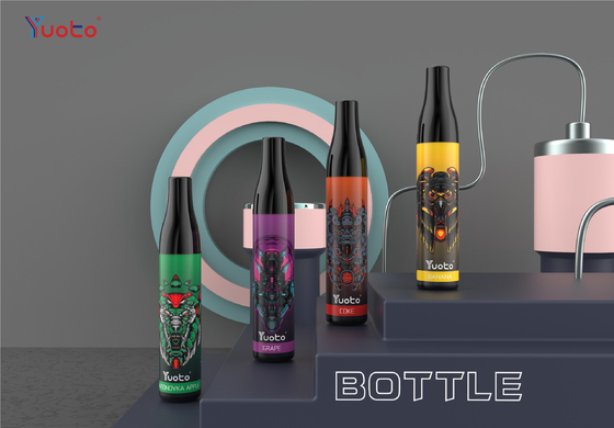 TPD 14 نكهات زجاجة يوتو 600 نفث جهاز VAPE يمكن التخلص منه 2 مللي E سائل 4000 مللي أمبير في الساعة مع ملف شبكي