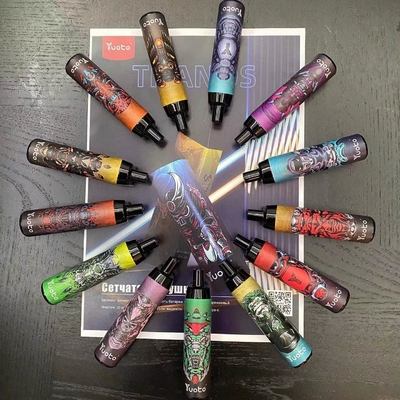 القلم القابل للتصرف Vape Pen Yuoto Thanos 5000 Puffs Mesh Coil 14ml E-Liquid 650mAh Battery