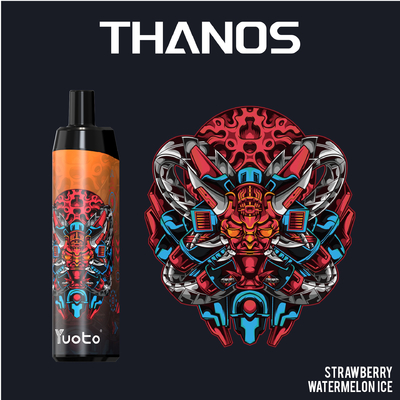 القلم القابل للتصرف Vape Pen Yuoto Thanos 5000 Puffs Mesh Coil 14ml E-Liquid 650mAh Battery