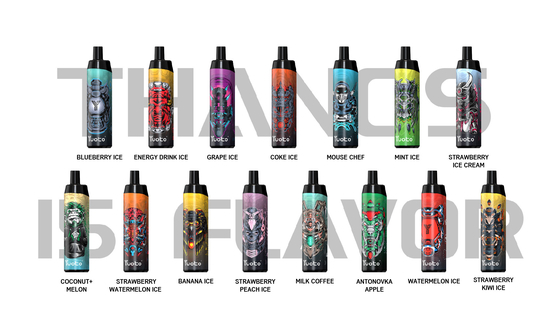 سعر المصنع جراب يمكن التخلص منه 14 مللي E-Liquid 650 مللي أمبير بطارية Yuoto Thanos 5000 نفث شبكة لفائف لدخان أكبر