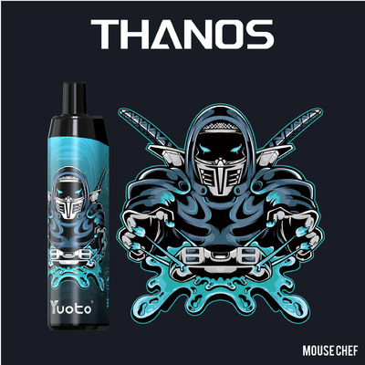 Yuoto Thanos 5000 نفخة Vape Pod Milk Coffee مع 14 مللي سائل إلكتروني 650 مللي أمبير بطارية شبكية لفائف شحن سريع الهند