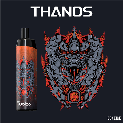 Yuoto Thanos 5000 نفخة Vape Pod Milk Coffee مع 14 مللي سائل إلكتروني 650 مللي أمبير بطارية شبكية لفائف شحن سريع الهند