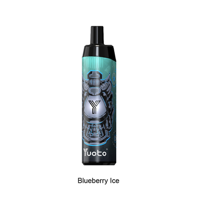 الجملة VAPE القلم 2022 تصميم جديد مرذاذ يمكن التخلص منها مع شبكة لفائف 14 مللي E-Liquid 650mAh بطارية Blueberry Ice