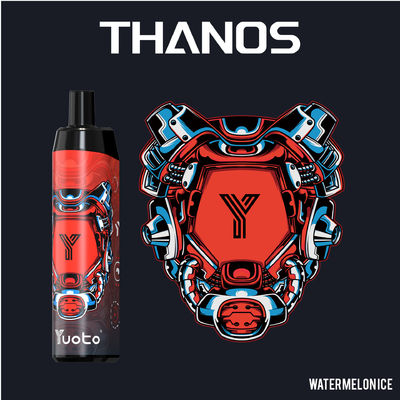 فراولة بطيخ جليد 5000 نفث يمكن التخلص منها Vape Pod Yuoto Thanos Mesh Coil 14ml Ejuice 650mAh Battery من الصين