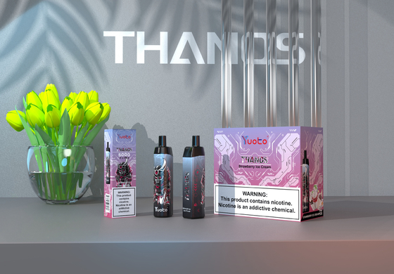 يمكن التخلص منها Vape Pod 5000 نفث بنكهة الموز Yuoto Thanos Mesh Coil 14ml Ejuice 650mAh Battery Bulking China Factory