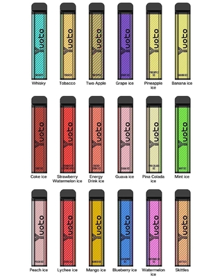 XXL 2500 نفث يمكن التخلص منها Vaporizer 1200mAh Battery 7.0ml Ejuice 0٪ 2٪ 5٪ Nicotine من Yuoto Original Factory