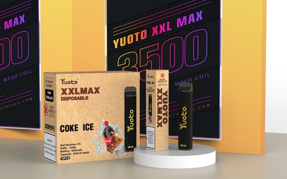 أصلي Yuoto vape pod XXL MAX 3500 Puffs E Cigarette Coke Ice Flavor