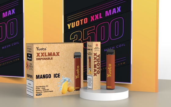 نكهة البطيخ Yuoto xxl Max 3500 Puffs القابل للتصرف VAPE Vaporizer Mesh Coils 9ml