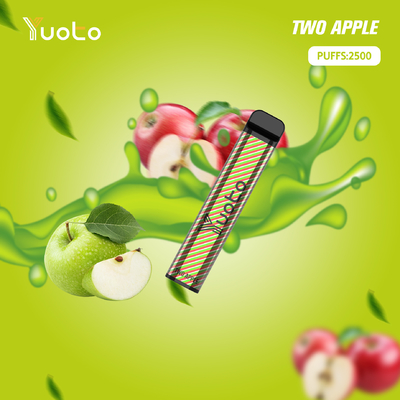 البطيخ الجليد القابل للتصرف Vape Yuoto XXL 2500 نفث السيجارة الإلكترونية مع 7ml E-Liquid بطارية 1200mAh