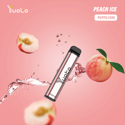 Yuoto XXL 2500 Puffs قلم فيب للاستعمال مرة واحدة ليتشي آيس مع 7 مل سائل إلكتروني سريع الشحن دبي