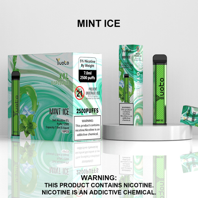 2500 نفث يمكن التخلص منها Vape Pod بنكهة الخوخ Yuoto XXL Coil 7ml Ejuice 1200mAh Battery from China Factory