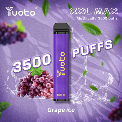 نكهات الفاكهة الجليد المتاح vape القلم yuoto xxl max 3500 puffs mesh coil 1200mah battery
