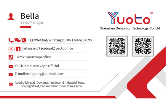 حار بيع Yuoto Pina Colada Flavor 2500 Puff Bar 7ml Ecig المتاح قرنة VAPE