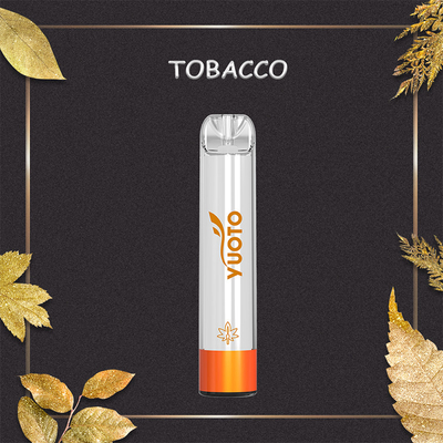 YUOTO shine pro 2000puffs vape led ملون الوهج 5.0 مل عصير و 850 مللي أمبير