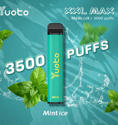 2023 إصدار جديد عالي الجودة شعار مخصص Yuoto 3500 نفخة يمكن التخلص منها Vape Nut Bars طعم