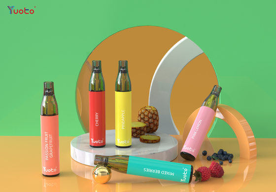 20mg النيكوتين 600 نفث YUOTO زجاجة ماكس ، شبكة لفائف TPD المتاح Vape 2٪ النيكوتين