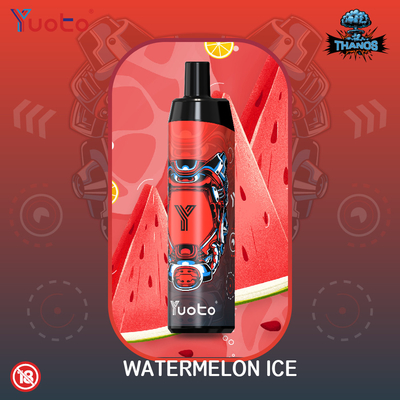 جراب Vape Yuoto Thanos 5000 نفث 5٪ نيكوتين 14 مللي E سائل 650 مللي أمبير بطارية شبكة لفائف قابلة لإعادة الشحن مع النوع C