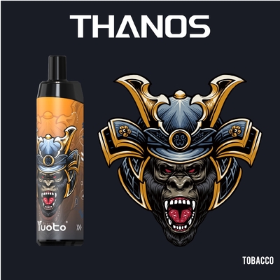 جراب Vape Yuoto Thanos 5000 نفث 5٪ نيكوتين 14 مللي E سائل 650 مللي أمبير بطارية شبكة لفائف قابلة لإعادة الشحن مع النوع C