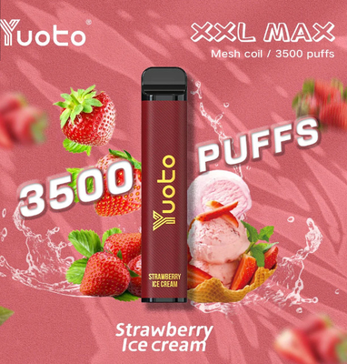 16 نكهة Yuoto XXL Max 3500 Puffs للاستعمال مرة واحدة 9.0 مل عصير E 1200 مللي أمبير في الساعة