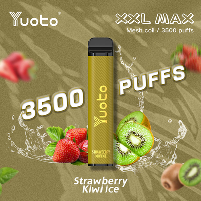 3500 نفث 9 مل E Liquid RoHs Vapes يمكن التخلص منها 1200mAh جلدي النهاية Yuoto ODM OEM