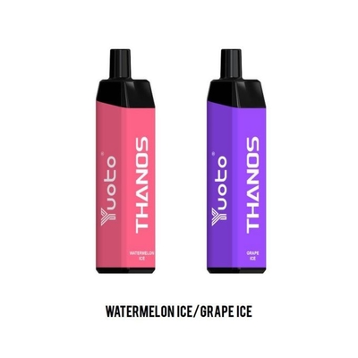 يوتو ثانوس e عصير Vape 5000 نفخة msds مرذاذ جليد عنب