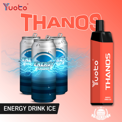 Thanos By Yuoto Original Factory 5000 نفخة 14 مل قابلة لإعادة الشحن VAPE MSDS يمكن التخلص منها