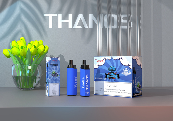Yuoto Thanos 5000 نفخة للاستعمال مرة واحدة VAPE 5٪ نيكوتين بالجملة طويلة الأمد مبخر e السجائر نظام جراب