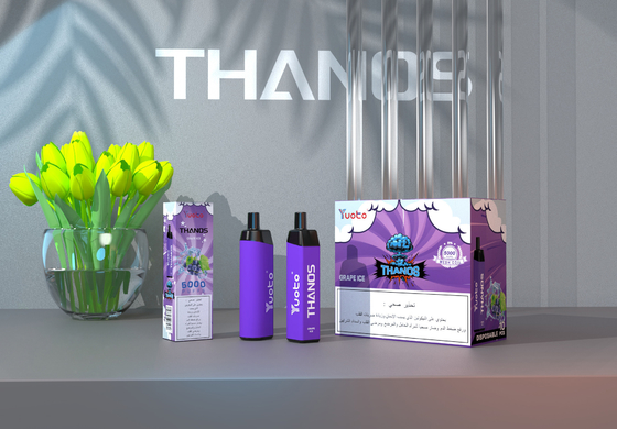 Yuoto Thanos 5000 نفخة للاستعمال مرة واحدة VAPE 5٪ نيكوتين بالجملة طويلة الأمد مبخر e السجائر نظام جراب