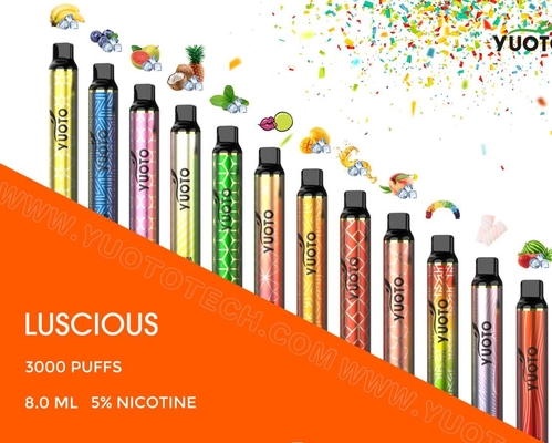 مبيعات ساخنة بالجملة Vape Pen Pod Starter Kit Yuoto Luscious 3000 نفث يمكن التخلص منها E VAPE السيجارة الإلكترونية VAPE Pod