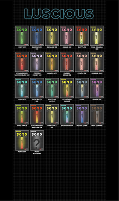OEM ODM Yuoto Luscious 3000 نفخة صامتة يمكن التخلص منها Vape 8.0ML 5 ٪ Salt Nic E-Liquid Bulk Order