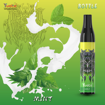 زجاجة YUOTO 600 نفث يمكن التخلص منها POD Mint 20mg 2٪ النيكوتين شبكة لفائف TPD