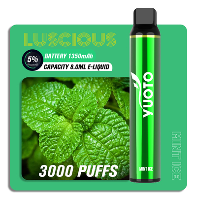 OEM ODM Fruit Flavor Puff Bar Vape Pen ، 8ml 3000 Puff Yuoto Luscious VAPE المتاح