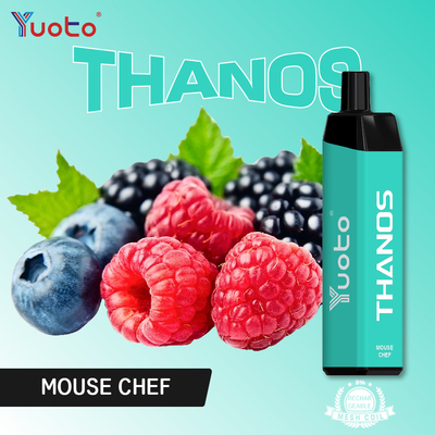 0٪ 2٪ 5٪ Nic Salt 5000 Puffs Yuoto Thanos مجموعة القرون القابل للتصرف 50 مل سائل E