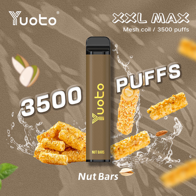 سيجارة إلكترونية 3500 نفث للاستعمال مرة واحدة ، XXL Max Yuoto Vaporizer