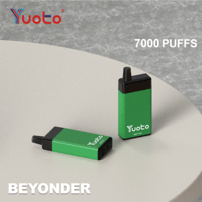 نكهة مستقرة Yuoto Beyonder 7000 Puffs، لفائف شبكية يمكن التخلص منها