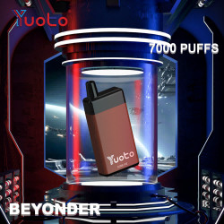 نكهة مستقرة Yuoto Beyonder 7000 Puffs، لفائف شبكية يمكن التخلص منها