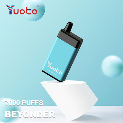 يوتو الأصلي الـ Vape المستخدمة لمرة واحدة بيوندر 7000 نفخة قابلة لإعادة الشحن