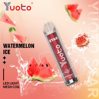 سيجارة إلكترونية ببطارية Yuoto Vape Star 1000 مللي أمبير 3.2 فولت بـ 16 لونًا