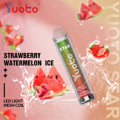 1.2ohm يمكن التخلص منها 3000 نفث Yuoto Vape Star مع 16 لون