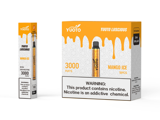 Yuoto 22 Flavored E Cigs بدون أزرار ، سهل الاستخدام مع بطارية 1350mAh